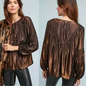 Amadi | Merry Metalic Bronze Blouse